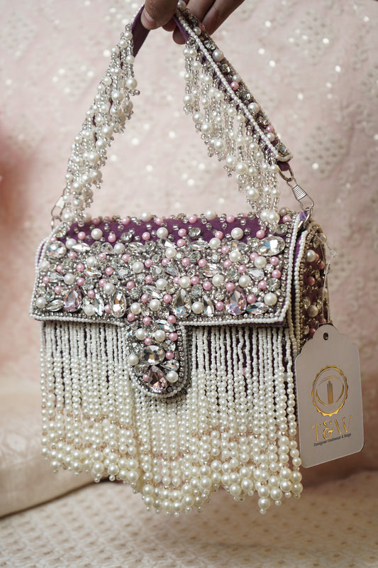 Heera (Hand Bag ,Diamond Work ,Dabka Work ,Pearl Work ,