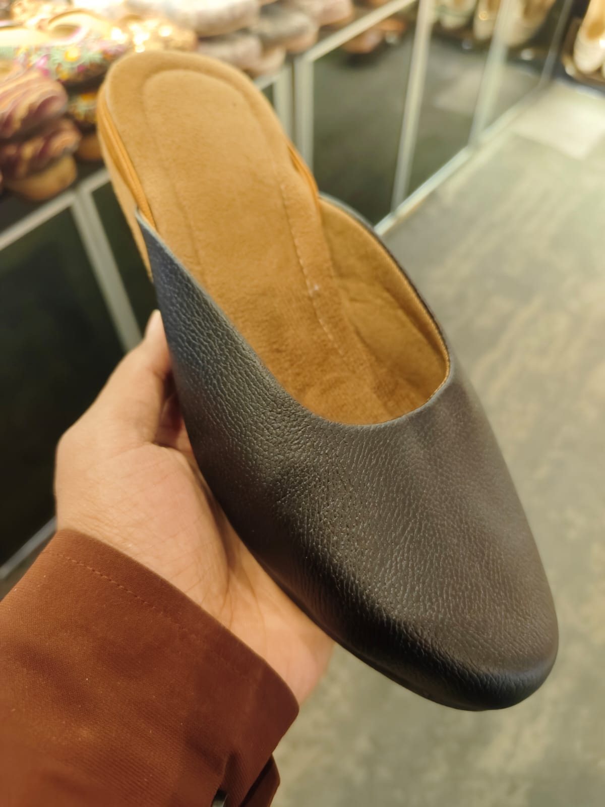 Natasha (Leather Flate Mule)